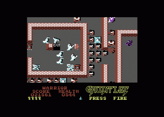 Gauntlet: The Deeper Dungeons Screenshot 6 (Commodore 64/128)