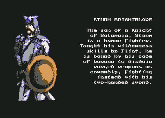 Advanced Dungeons & Dragons: Heroes Of The Lance Screenshot 7 (Commodore 64)