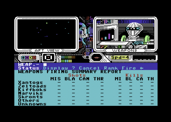 Psi-5 Trading Company Screenshot 18 (Commodore 64/128)