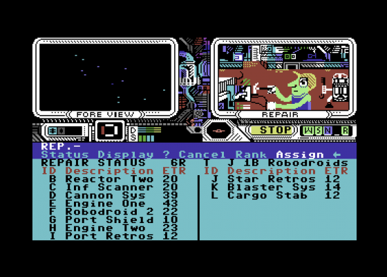 Psi-5 Trading Company Screenshot 20 (Commodore 64/128)