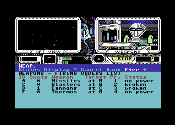 Psi-5 Trading Company Screenshot 21 (Commodore 64)