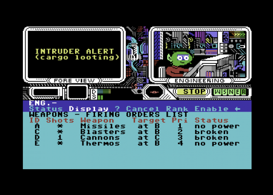 Psi-5 Trading Company Screenshot 22 (Commodore 64/128)