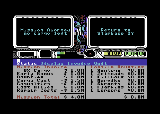 Psi-5 Trading Company Screenshot 23 (Commodore 64/128)