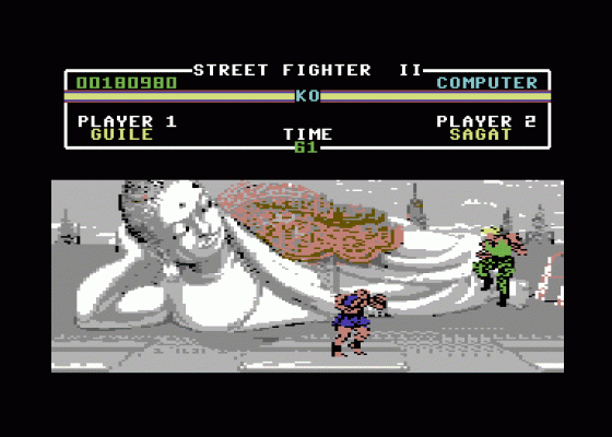 Street Fighter II Screenshot 11 (Commodore 64)