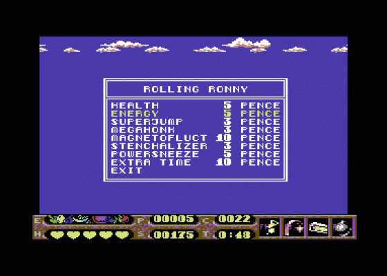 Rolling Ronny Screenshot 9 (Commodore 64)