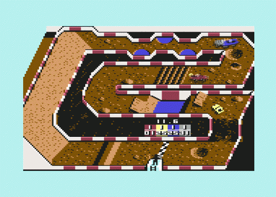 Ivan 'Ironman' Stewart's Super Off Road Screenshot 5 (Commodore 64)