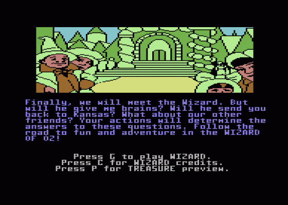 The Wizard Of Oz Screenshot 6 (Commodore 64)