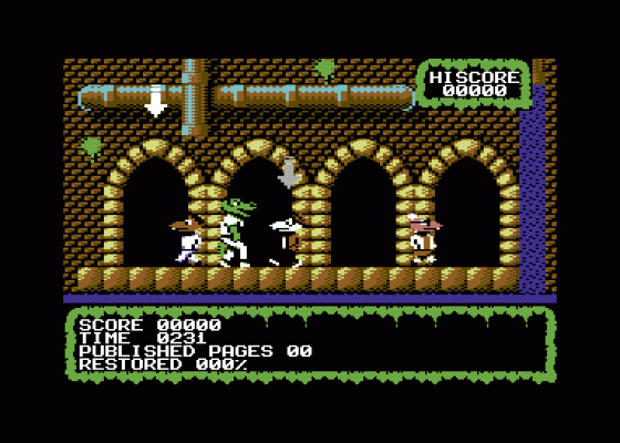 Doc Croc's Outrageous Adventures Screenshot 2 (Commodore 64/128)