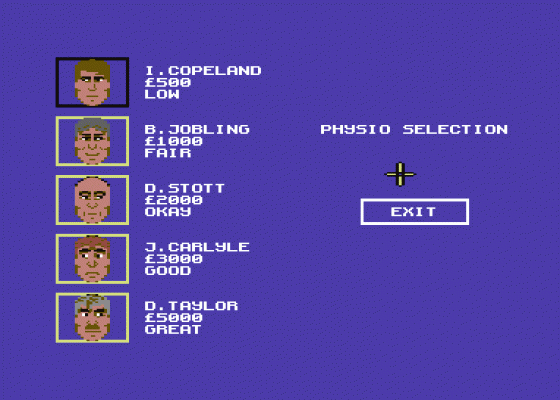 Match Of The Day Screenshot 10 (Commodore 64/128)