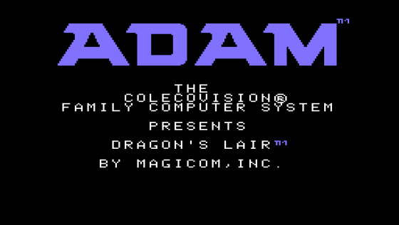 Dragon's Lair Screenshot 5 (Coleco Adam)