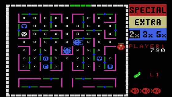 Lady Bug Screenshot 1 (Coleco Vision Games System)