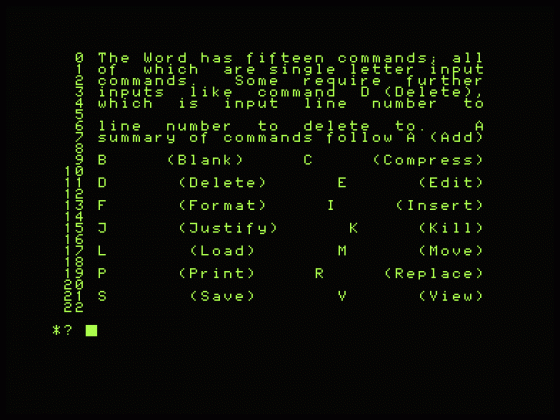 The Word Screenshot 5 (Colour Genie)