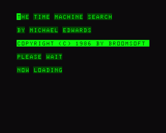 The Time Machine Search