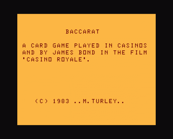 Baccarat