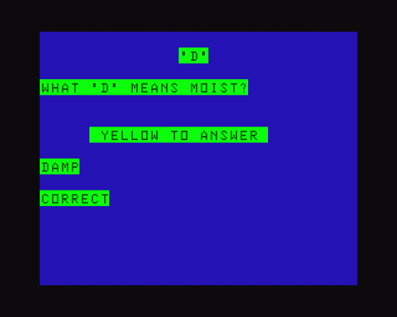 Blockbuster Quiz Screenshot 11 (Dragon 32/64)