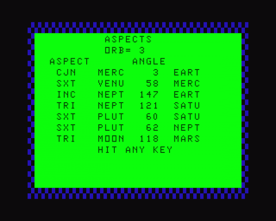 Astrology Screenshot 5 (Dragon 32)