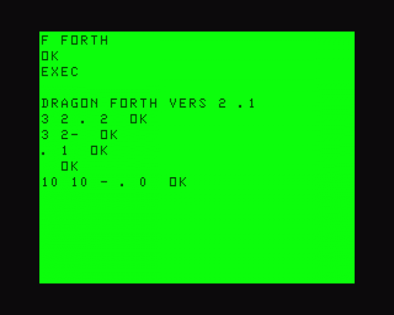 Dragon Forth Screenshot 1 (Dragon 32)