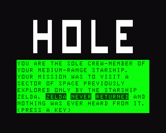 Hole!