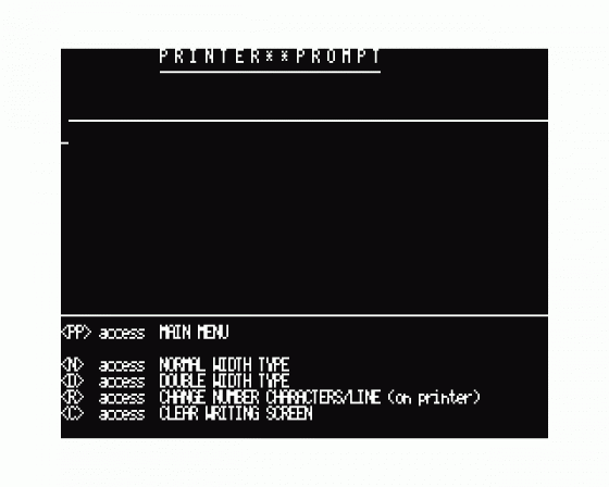 Printer Prompt v2.6 Screenshot 7 (Dragon 32)
