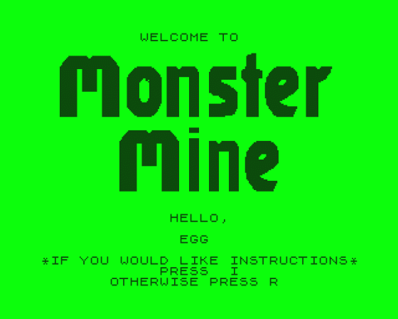 Monster Mine Screenshot 10 (Dragon 32)