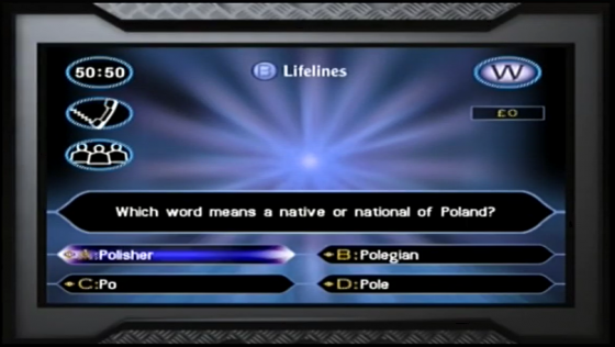 Who Wants To Be A Millionaire? Screenshot 10 (Dreamcast (EU Version))