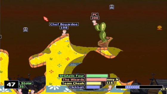 Worms World Party Screenshot 13 (Dreamcast (EU Version))