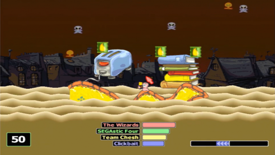 Worms World Party Screenshot 14 (Dreamcast (EU Version))