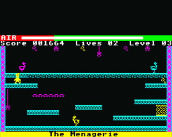 Manic Miner Screenshot 13 (Acorn Electron)