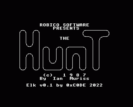 The Hunt Screenshot 94 (Acorn Electron)