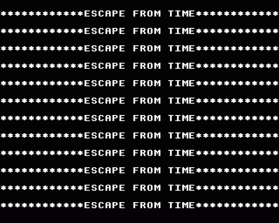 Escape From Time