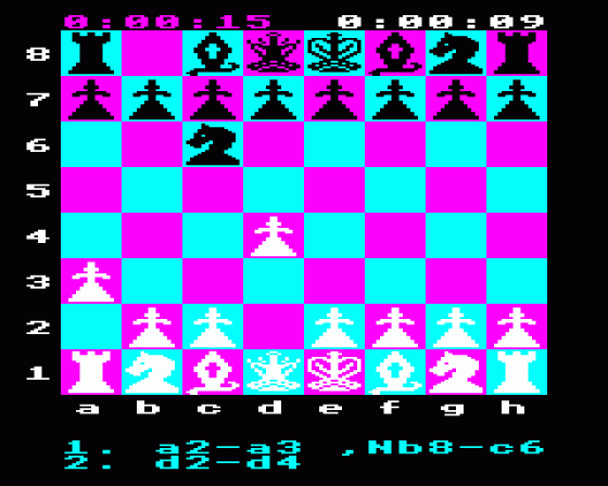 Chess Screenshot 2 (Acorn Electron)