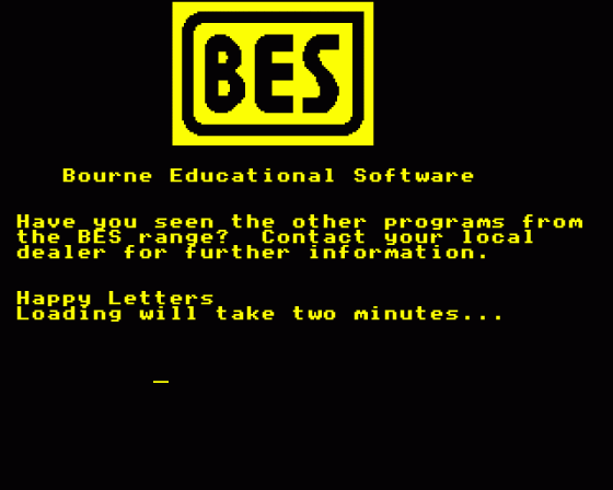 Happy Letters Screenshot 9 (Acorn Electron)