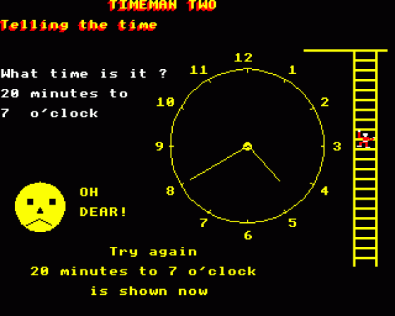 Timeman Two Screenshot 5 (Acorn Electron)