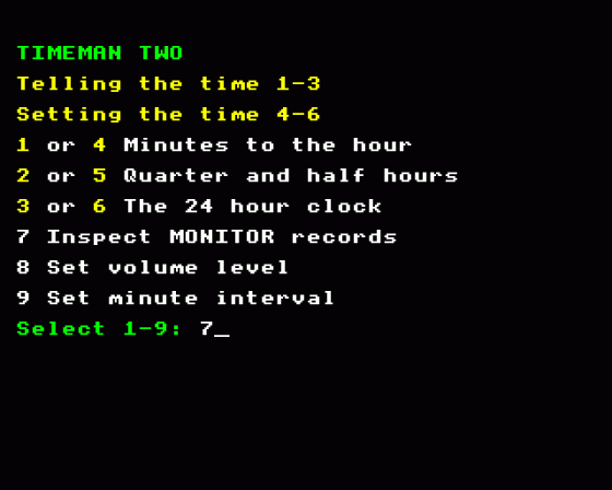 Timeman Two Screenshot 7 (Acorn Electron)