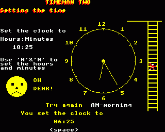 Timeman Two Screenshot 10 (Acorn Electron)