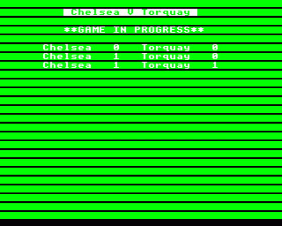 Football Manager Screenshot 12 (Acorn Electron)