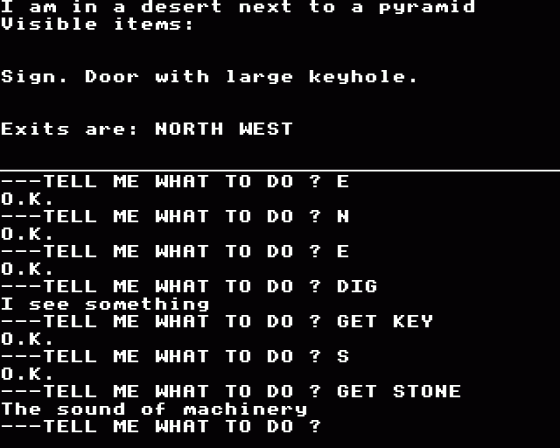 Pyramid Of Doom Screenshot 5 (Acorn Electron)