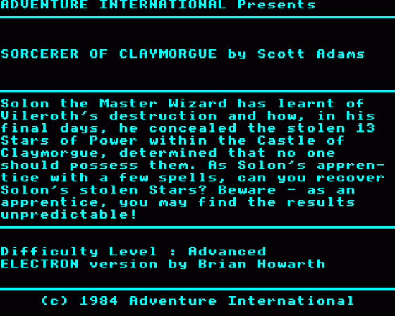 The Sorcerer Of Claymorgue Castle