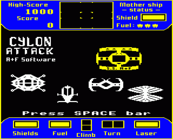 Cylon Attack Screenshot 10 (Acorn Electron)