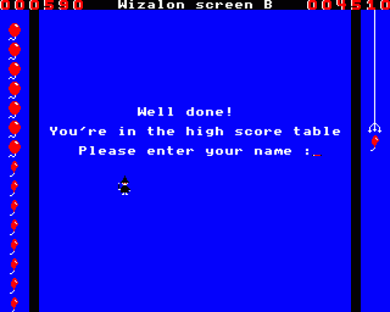 Wizalon Screenshot 12 (Acorn Electron)