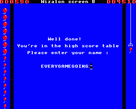 Wizalon Screenshot 13 (Acorn Electron)