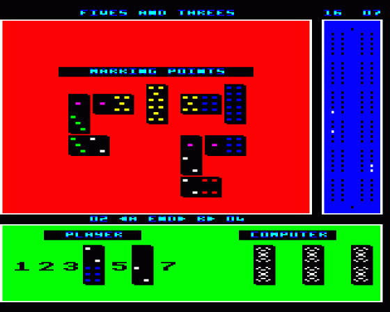 Dominoes Screenshot 6 (BBC/Electron)