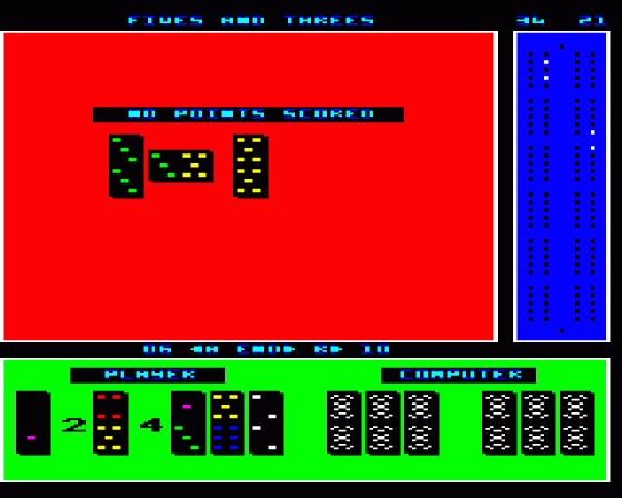 Dominoes Screenshot 9 (BBC/Electron)