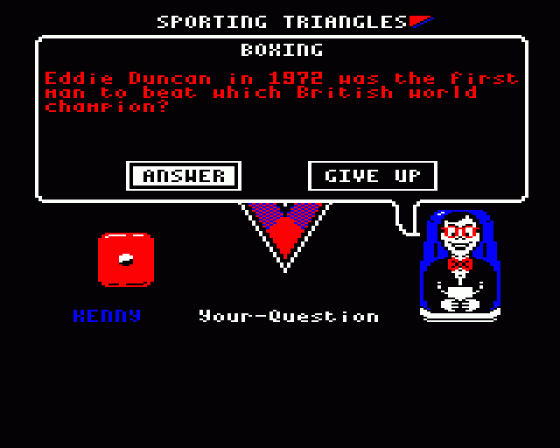 Sporting Triangles Screenshot 7 (BBC B/B+/Master 128)