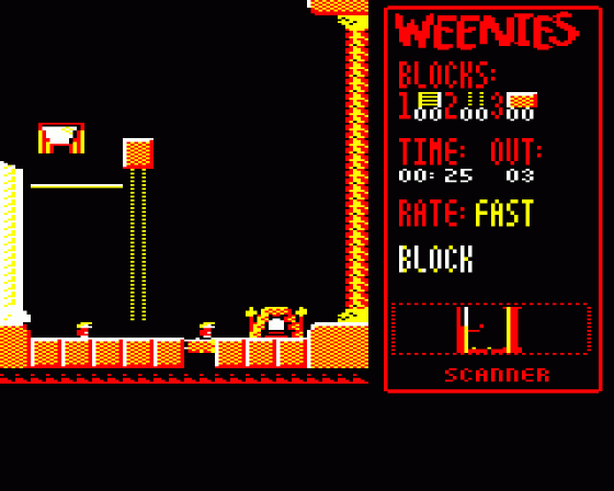 Weenies Screenshot 6 (BBC/Electron)