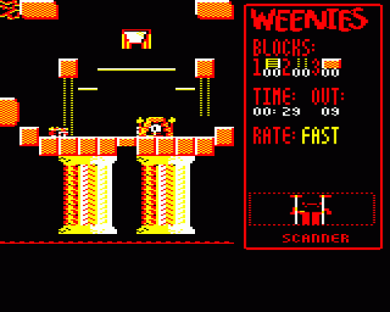 Weenies Screenshot 8 (BBC/Electron)