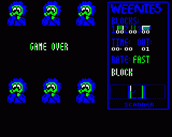 Weenies Screenshot 13 (BBC/Electron)