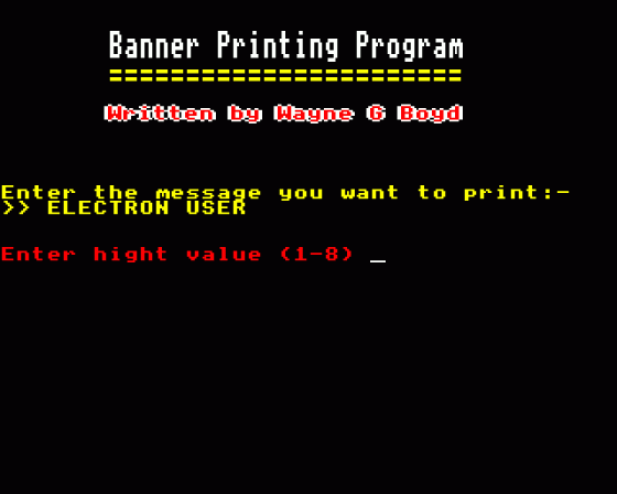 Banner Printer 2