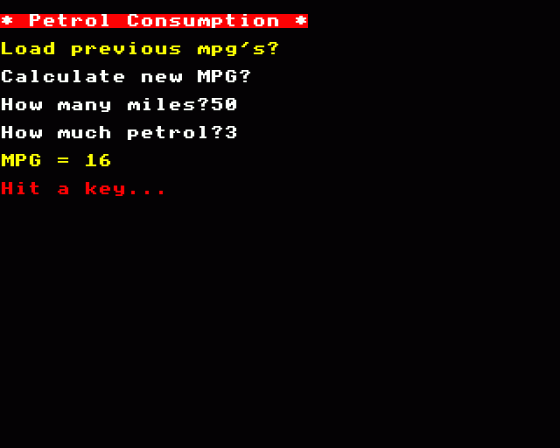 MPG Calculator