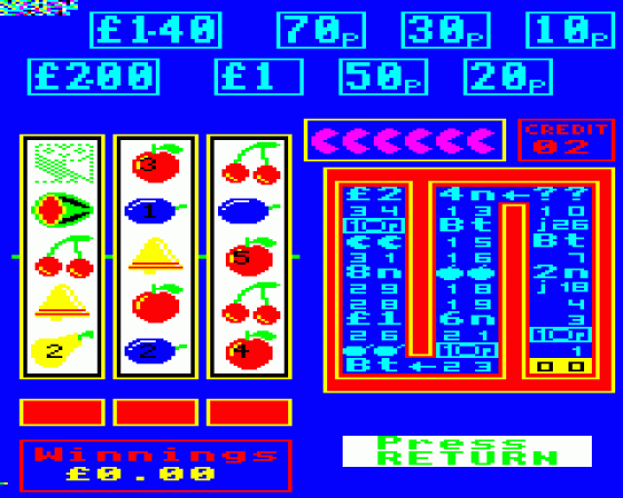 Fruit Machine Screenshot 12 (Acorn Electron)